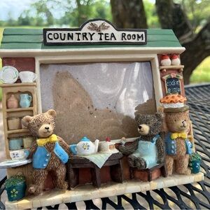 Cherished Teddy’s country tea room 4" X 3" Picture 6X6 Frame